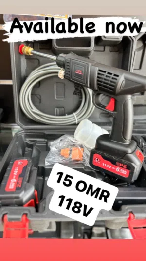 بريشر غسيل سيارات بطارية