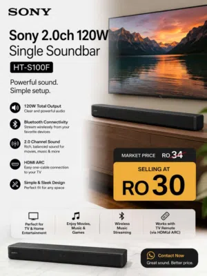 Sony sound bar HT-S100F سوني سماعة سوند بار