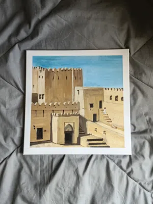 New Painting Nizwa Fort up for sale. Perfect for home decor. Price is slightly negotiable.