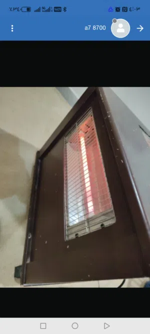 دفاية كهربائيه مع عجلات خمسه أتجاهات