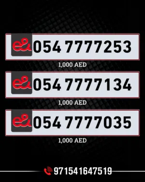 Etisalat VIP mobile numbers in Dubai