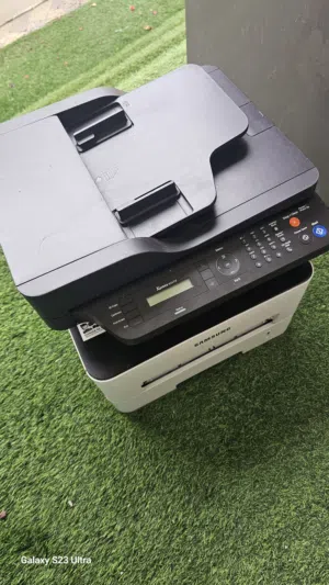 طابعة سامسونج + تصوير + سكانر بحالة شبه جديدة