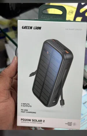 Solar Green lion power Bank(20000)