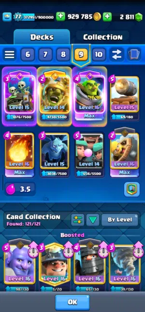 Clash Royal account حساب كلاش رويال level 77