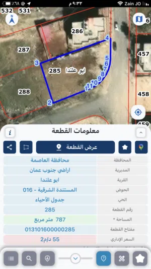 Residential Land for Sale in Amman Abu Alanda