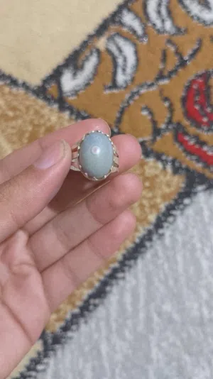 خاتم سليماني قديم جدا فضة عيار 1000  الحجر قديم كلش ----------------------------------------------