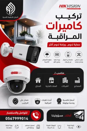 كاميرات هيك فيجن - داهو - تياندي تركيب