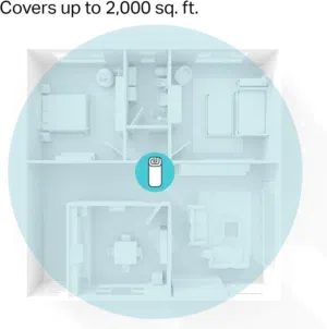 راوتر تي بي لنك ديكو M4 (قطعة واحدة) TP-Link Deco M4 AC1200 1-Pack Whole Home Mesh Wi-Fi 5 System