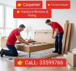 Carpenter – Furniture Remove And Fixing – Furniture Repair Available Anywhere in Qatar