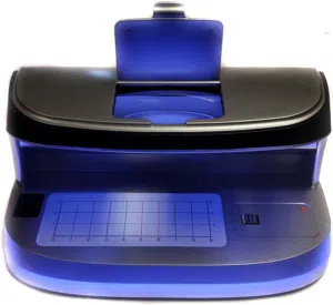 فاحص عملة (كاشف عملة ) نوع ممتاز جدا يعمل شحن وكهرباء AL-11 UV Counterfeit Money Detector