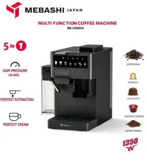 5 in1 MULTI FUNCTION COFFEE MACHINE WITH GRINDING FUNCTION 1 YEAR WARRANTY