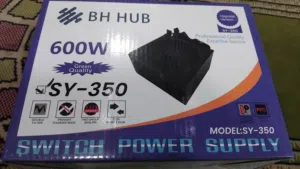 باور سبلاي مزود طاقه جيمنج لأجهزة الكومبيوتر بقدرة 600 واط BH HUB 600W DESKTOP GAMING POWER SUPPLY