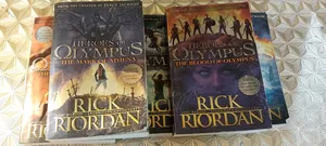whole series of heroes of Olympus by Rick Riordan in great condition for cheap