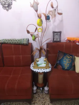مزهريه وتيبلام تركي وميز جام صغير مستعمل
