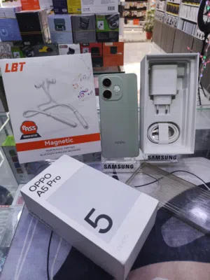 جهاز مستعمل ايام بالكرتونة أغراضة  الأصلية مكفول بالشركة Oppo A5 pro  256g 16ram