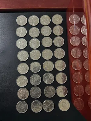 عدد 29 coins من فئة 25سنت cent كندي
