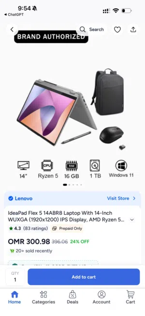 Windows Lenovo for sale in Muscat