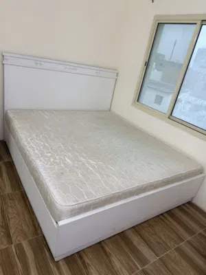 Bed with mattress