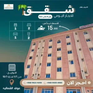 90 m2 2 Bedrooms Apartments for Rent in Dhofar Salala