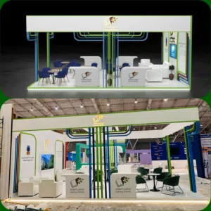 تصميم وتنفيذ بوثات واستاندات المعارض والمؤتمرات