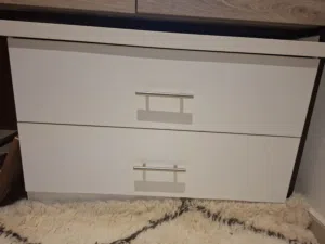 White colored drawer