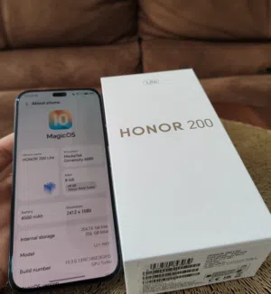 فرررررصة عرض هاتف هونور HONOR 200 lite مستخدم فترة بسيطة 256GB و الرام 8G