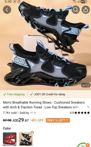 TEMU Luxurious RUNNING  SHOES للركض SNEAKERS