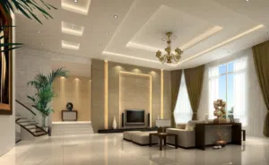 Gypsum decor work.
