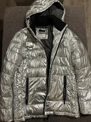 Calvin Klein Women Silver Puffer Jacket