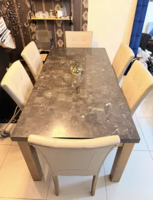 Dining Table Marble Top
