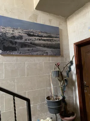 لوحة مسجد الأقصى وقبة الصخرة