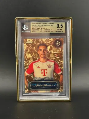 Jamal musiala1/1supertractor bgs9,5 gem mint-2023-24topps chrome sapphire urfa sapphire selections