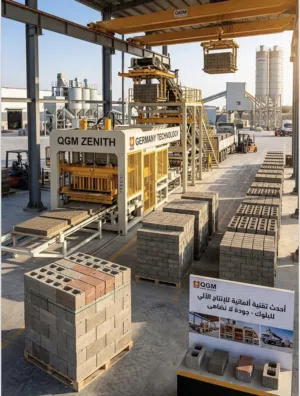 مصنع بلوك  QGM ZENITH بتكنولوجيا ألمانية للبيع – فول أوتوماتيك بسعر تخفيض