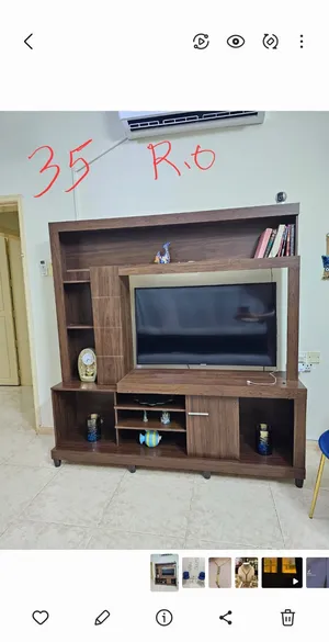 Tv cabinet , shoe rack, twin chairs , accessories