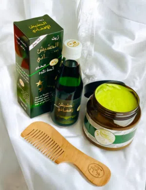 عرض خاص ومميز  حمام زيت الأفغاني و زيت واحة الأعشاب الخام الحشيش الأفغاني  خمسة نجوم  تريدين شعر قوي