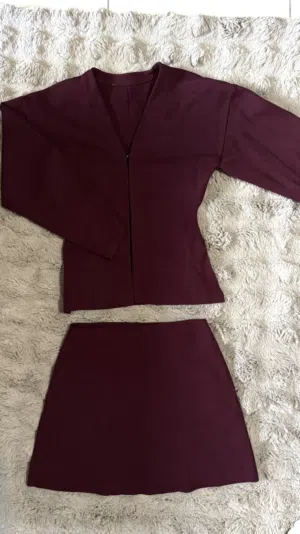 Zara top and short skirt set