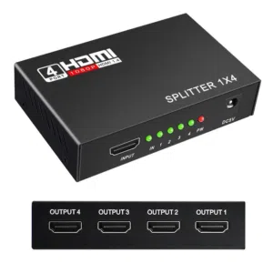 هذا الجهاز هو موزع إشارة HDMI (HDMI Splitter) بمدخل واحد وأربعة مخارج.