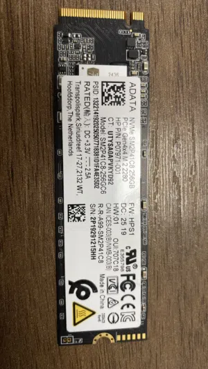 SSD NVME  256 GB الجيل الرابع