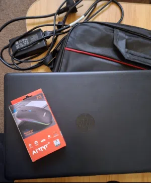 لابتوب hp 8gb Ram - مناسب لطلاب الجامعات والاعمال المكتبية - مع حقيبة وماوس مجانا