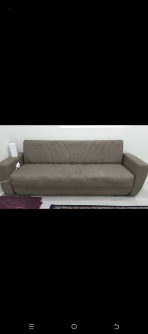 3-seater fabric sofa bed with storage in excellent condition