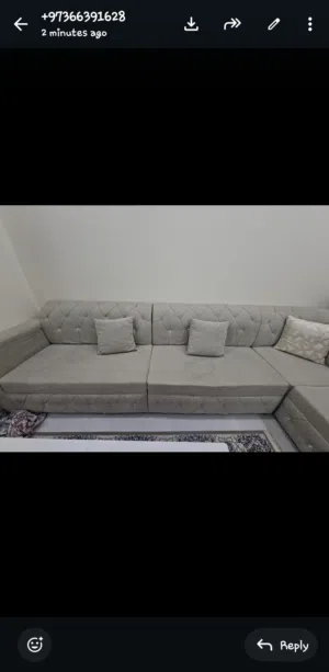 Sofa set available for sale in very good condition. Only 5 months old and well maintained. Clean and