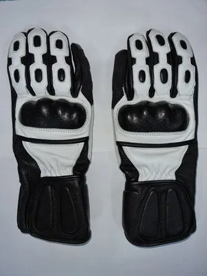 leather biker gloves