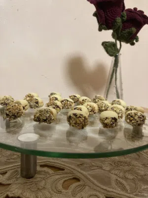 صينية تقديم حلويات دائرية