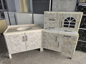 ما عليك بس  احجز والطلب يوصل لباب بيتك كاونتر ارضي وملحق متر    مع  سنك متر  مرمر (المن