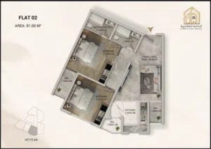 91 m2 2 Bedrooms Apartments for Sale in Muscat Bosher