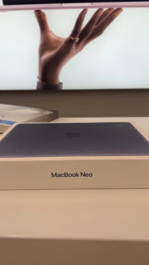 Mac book neo dark blue