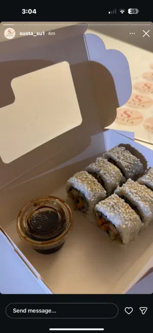 سوشي منزلي لذيذ