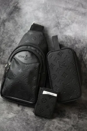 أفخم طقم شنط رجّالي  ثلاث قطع