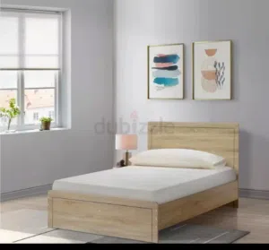 2 single bed frame and mattress.  Shoe cabinet with 2 doors.   2 night stand with open shelves