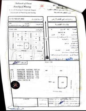 ارض للبيع عبري المحيول مـــٓڽ. المالك مباشرتاً
